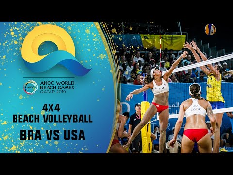 BRA vs. USA - Women's Gold Medal | Full Match | ANOC Beach Games 4x4 2019