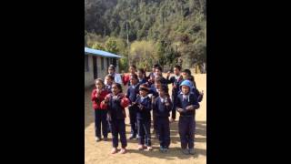 Nepali kids sing &quot;One Light One Sun by Raffi