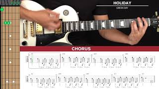 Holiday Guitar Cover Green Day 🎸|Tabs + Chords|