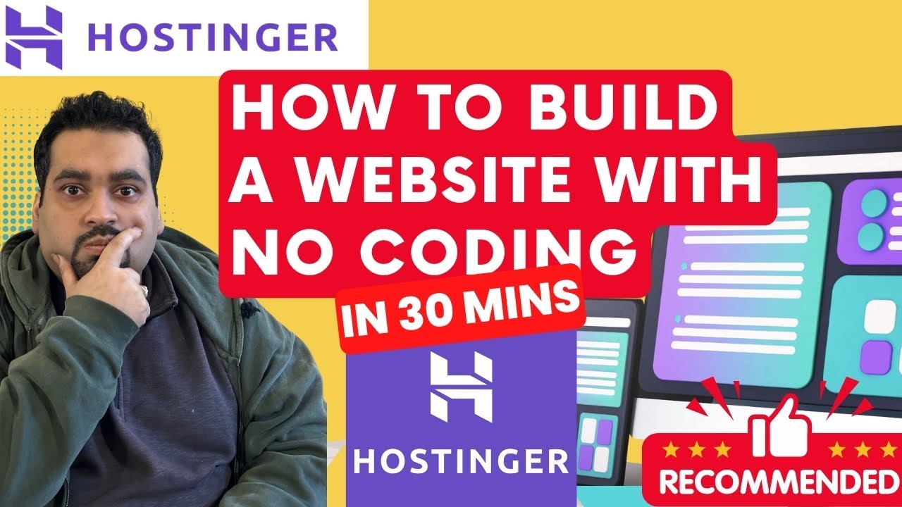 Hostinger AI Website Builder Tutorial 2024 - How To Build Your Own Website With No Code