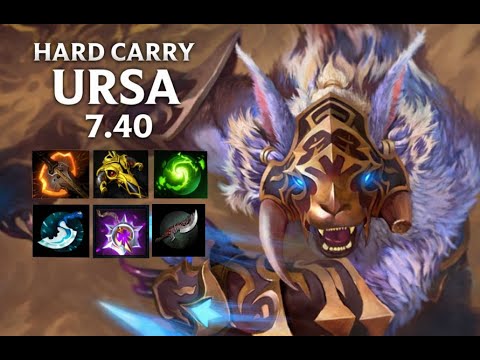 Ursa Gameplay  Insane carry vs Od  spamer hero 7.40