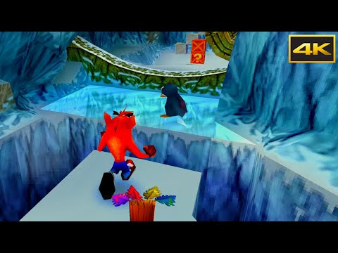 Crash Bandicoot 2: Cortex Strikes Back in 4K HDR - Gameplay - The most difficult room