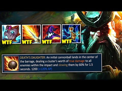 Gangplank but I have 6 AP items and my ult one shots everything