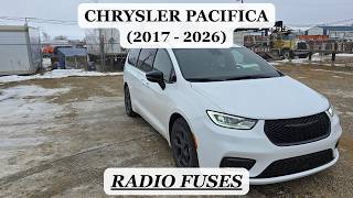 Chrysler Pacifica - RADIO FUSES LOCATION (2017 - 2026)  | Voyager & Grand Caravan