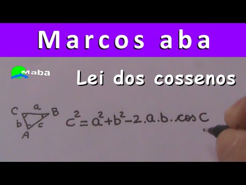 Lei dos cossenos - matemática Video