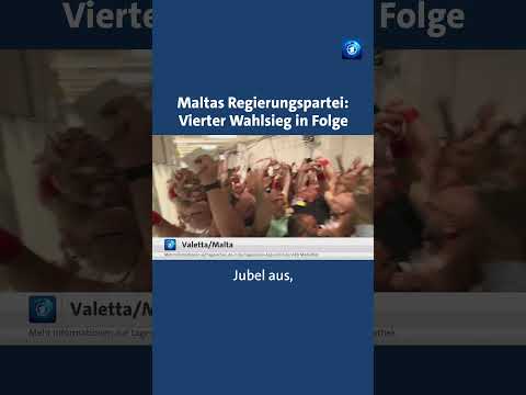 Maltas Regierungspartei holt vierten Wahlsieg in Folge #tagesschau  #nachrichten  #malta  #wahl