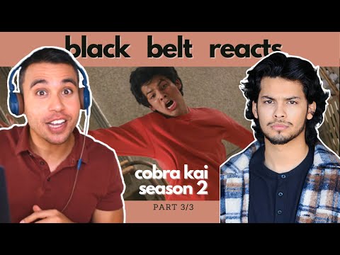 Black Belt Reacts to Xolo Maridueña | COBRA KAI SEASON 2 Epic School Fight Reaction Part 3/3