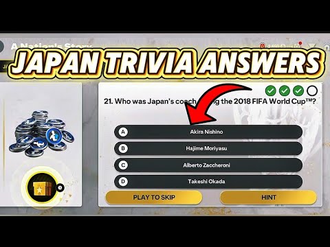 HOW TO GET NEW JAPAN A NATION'S STORY TRIVIA EVENT ANSWERS DAY 6 MILESTONE IN EA FC FIFA MOBILE 26
