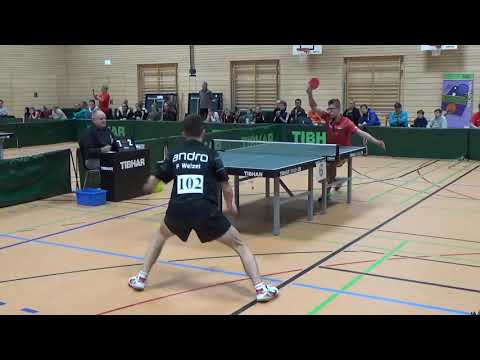 Finale Felix Wetzel vs Mike Hollo 20181209 Ansbach Bayer Jugend M Table Tennis Stativ  20