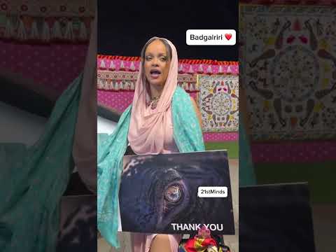 Rihanna looks so beautiful in her Indian fashion ❤️ #rihanna #music #india #subscribe #shorts #fyp