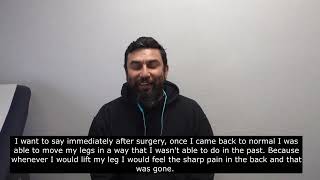 24 years in pain due to long term injury