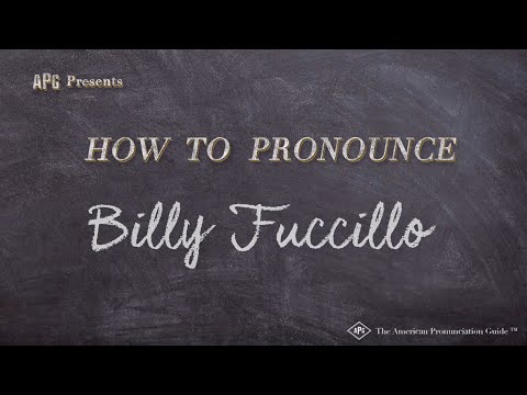 How to Pronounce Billy Fuccillo (Real Life Examples!)