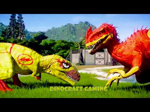 ⚡ Green Lantern’s T. rex vs. Reverse Flash’s Giganotosaurus – A Clash of Speed and Strength! 🦖💥