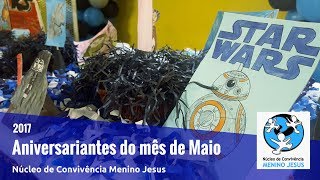 Aniversariantes do mês de Maio