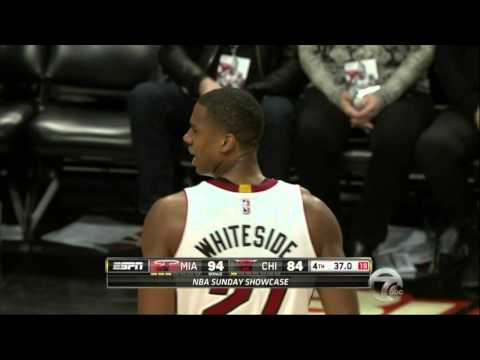 Hassan Whiteside's 11th block against Bulls