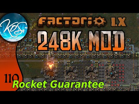 Factorio 248k Mod 110 - ENSURING ROCKET PRODUCTION! - Tips & Tricks