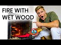 How To Start A Fire With Wet Wood (IN UNDER 5 MINUTES!)