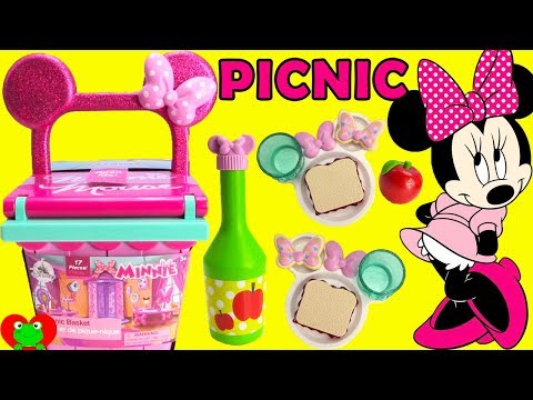 Disney Minnie Mouse Magical Picnic Basket Surprises