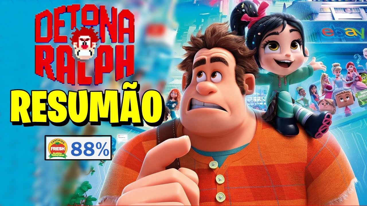 Detona Ralph (O Vilão que não queria ser Vilão) 1 e 2: A História em 1 Vídeo!