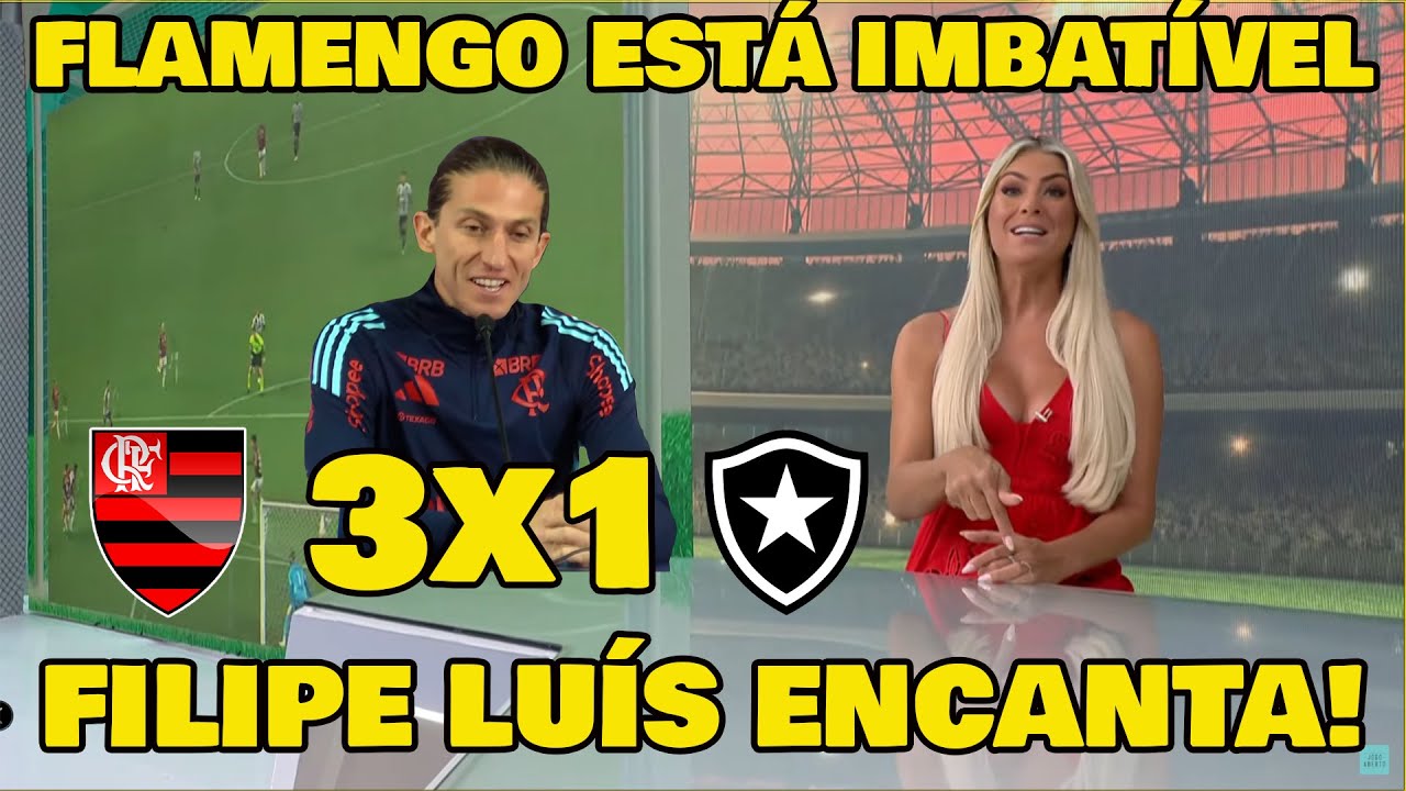 RENATA FAN SE RENDE AO FLAMENGO DE FILIPE LUÍS! FLAMENGO 3x1 BOTAFOGO MENGÃO CAMPEÃO