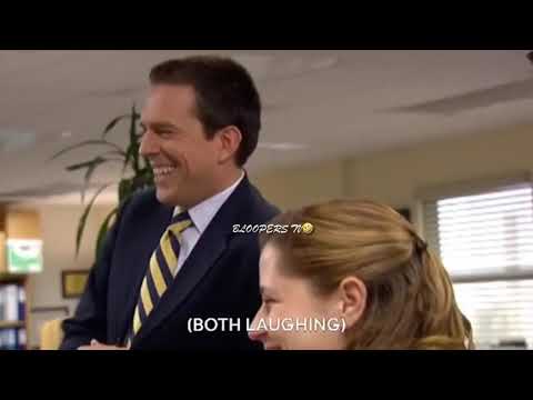 Pam and Andy flirting (bloopers)|| Andy the pickup artist || The Office - S3, Ep 9 - The Convict.
