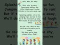 Rain poem for kids | English poem | fun poems #shorts