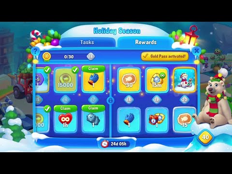 @Fishdom Win Strikes Atlantis Cup Stage 23 - 24. Holiday Season Event Level 17 Unlocked.