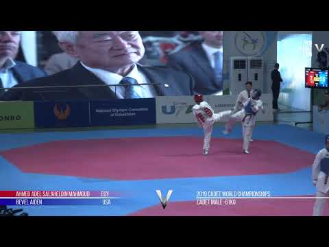2019 Cadet World Championships - Male -61kg: Mahmoud Ahmed EGY vs Aiden Bevel USA