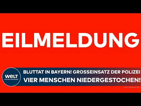 BAYERN: Bluttat in Mellrichstadt! Großeinsatz der Polizei! Vier Menschen in Firma niedergestochen!