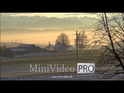 Brütten, Switzerland. Some December sunny day  has almost gone