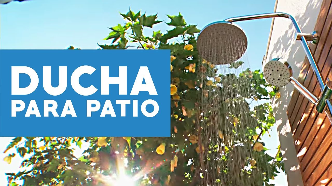 ¿Cómo hacer una ducha para el patio