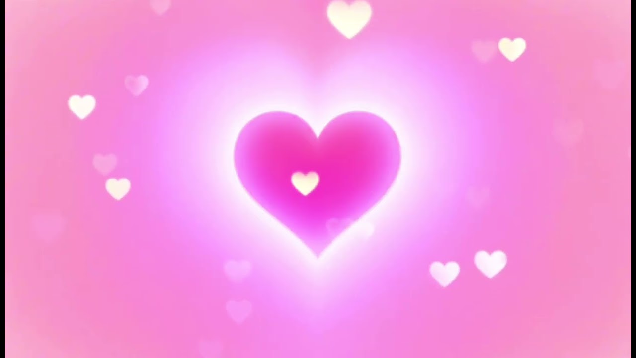 Y2K pink aura heart bokeh screensaver ♡ soft girl aesthetic silent room ambience for studying