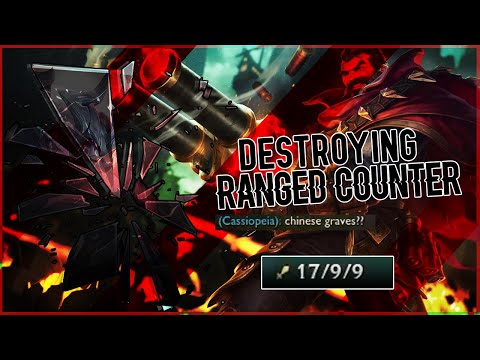 They called me the Chinese Graves. DESTROYING AATROX! Graves Toplane Ranked S10