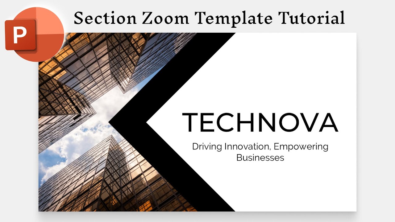PowerPoint Section Zoom Corporate Presentation Tutorial | Part 1: Title Slide