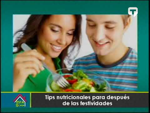 Tips nutricionales para después de las festividades