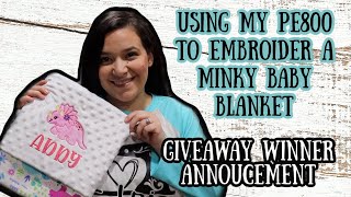 Embroider And Sew A Minky Baby Blanket From Start To Finish / Working On My Most Popular Etsy Order