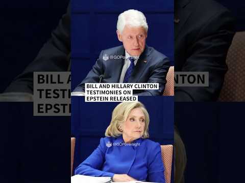 Video Thumbnail: Bill and Hillary Clinton testimonies on Epstein released | AFP