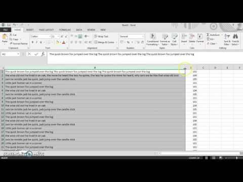 #102 Too much text in your Excel Column? Wrap it!