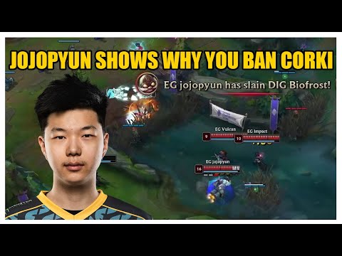 EG jojopyun shows why you ban corki (DIG vs EG)