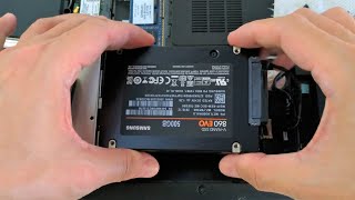 Video thumbnail for How To Upgrade Install New Samsung 860 EVO SSD Into Your HP Notebook by Adrian C