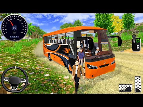 Offroad Coach Bus Simulator 3D - Public Transporter Bus Uphill Driver : Android Gameplay #3
