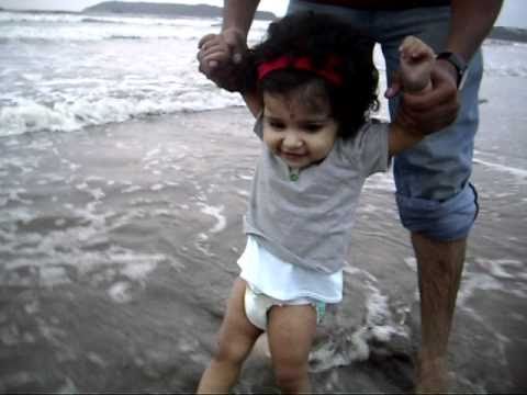 Kimaya's First Beach Visit