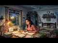 NEET Aspirant Study ASMR Ghibli Style Night Study Room Focus Relaxation