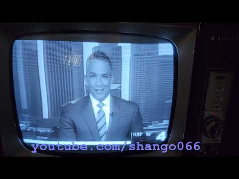 Watch A HItachi T48c Japan Market Black and White TV Grand Console Power Up