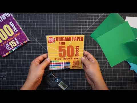 Taro's Origami Paper Comparison: Kami, Duo Kami, Tant and Washi