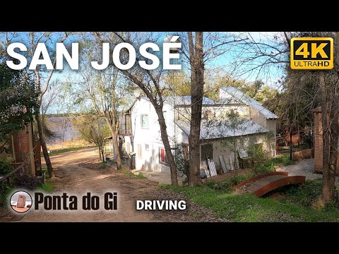 [4K] A orillas del RÍO URUGUAY en la Costa Entrerriana [ SAN JOSE ] #driving TOUR  invierno 2023