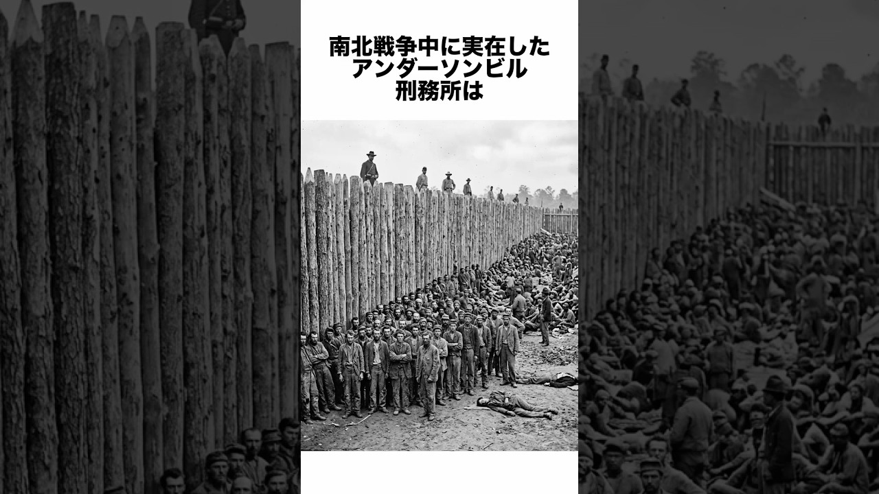 地獄と呼ばれたアンダーソンビル刑務所の実態 #history #一分でわかる #歴史 #プチ知識 #雑学