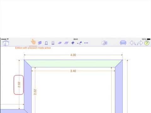 QuickPlan 3D on iPad precision adjustment