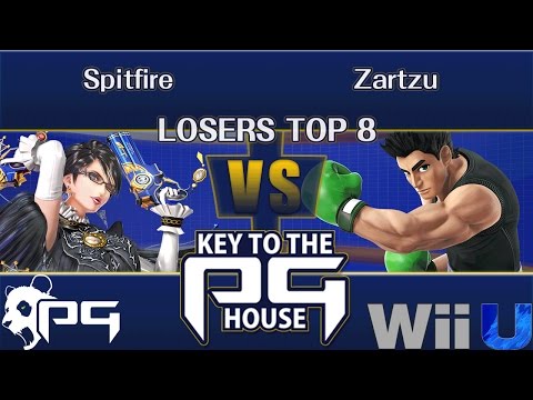 Key to the PG House LOSERS TOP 8 - Spitfire (Bayonetta) vs Zartzu (Little Mac)