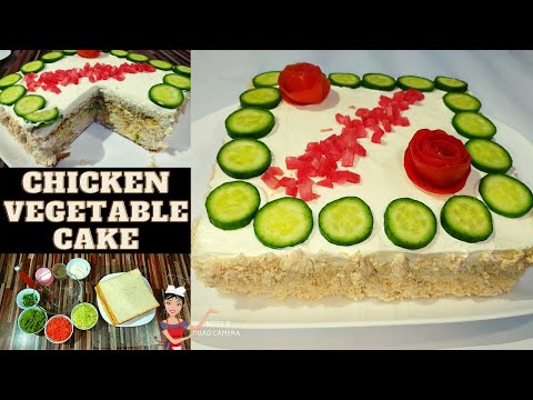 Chicken Sandwich Cake | How to Make Sandwich Cake | Vegetable Cake without Oven | Taste in kitchen
